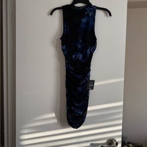 Lulu’s Elegant Blue Floral Dress. New with tags.